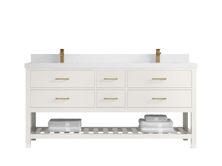 Parker 72 in. W x 22 in. D Double Sink Bathroom Vanity - photo 38