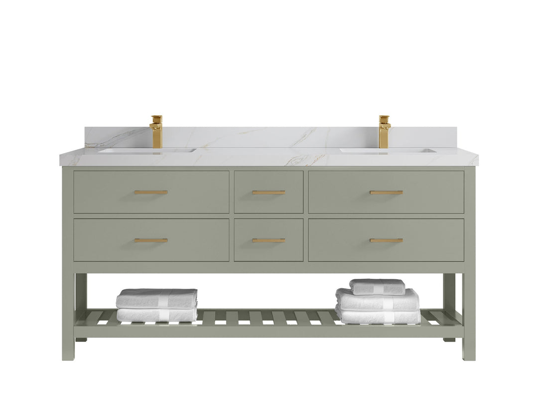 Parker 72 in. W x 22 in. D Double Sink Bathroom Vanity - Willow Bath and Vanity