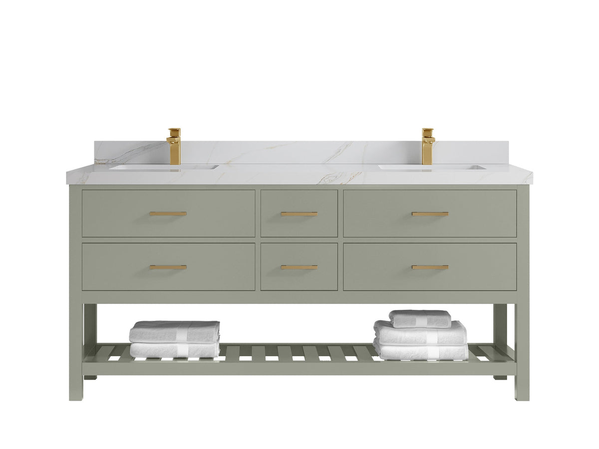 Parker 72 in. W x 22 in. D Double Sink Bathroom Vanity - Willow Bath and Vanity