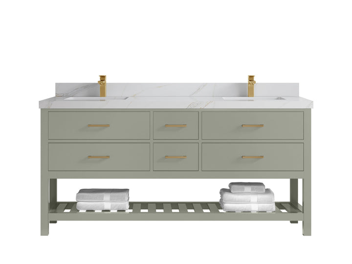 Parker 72 in. W x 22 in. D Double Sink Bathroom Vanity - photo 22