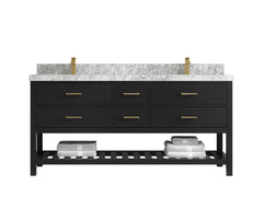 Parker 72 in. W x 22 in. D Double Sink Bathroom Vanity - photo 34
