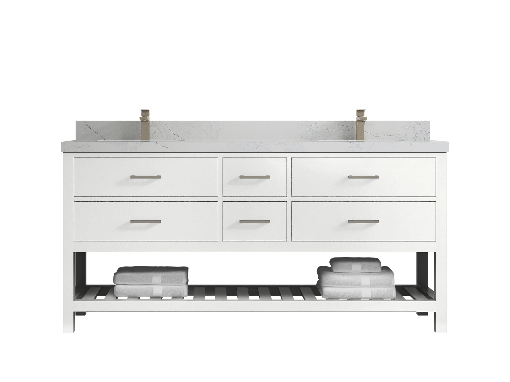 Parker 72 in. W x 22 in. D Double Sink Bathroom Vanity - Willow Bath and Vanity