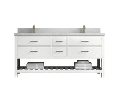 Parker 72 in. W x 22 in. D Double Sink Bathroom Vanity - photo 1