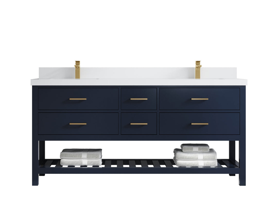 Parker 72 in. W x 22 in. D Double Sink Bathroom Vanity - Willow Bath and Vanity