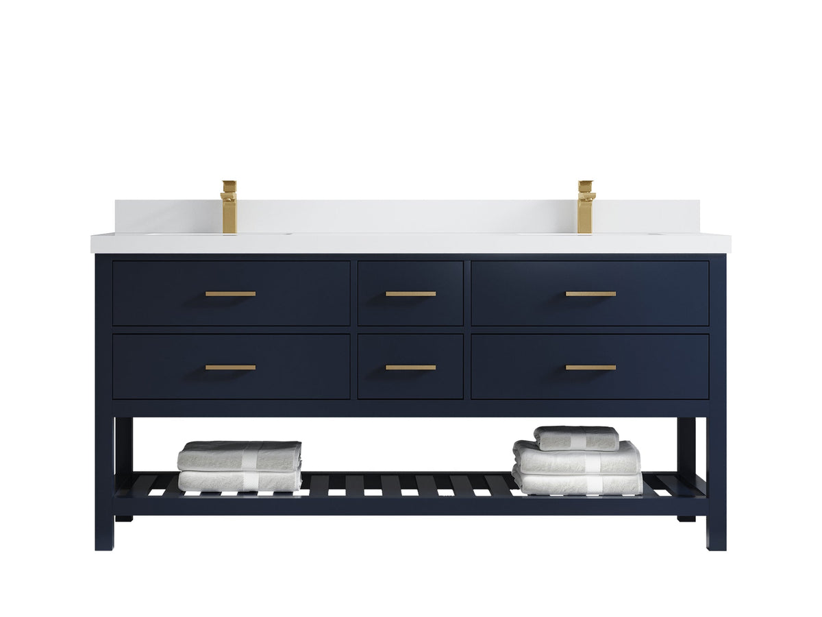 Parker 72 in. W x 22 in. D Double Sink Bathroom Vanity - Willow Bath and Vanity