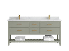 Parker 72 in. W x 22 in. D Double Sink Bathroom Vanity - photo 24