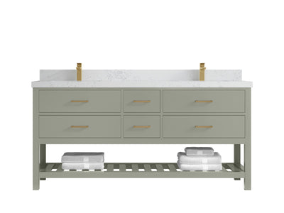 Parker 72 in. W x 22 in. D Double Sink Bathroom Vanity - Willow Bath and Vanity