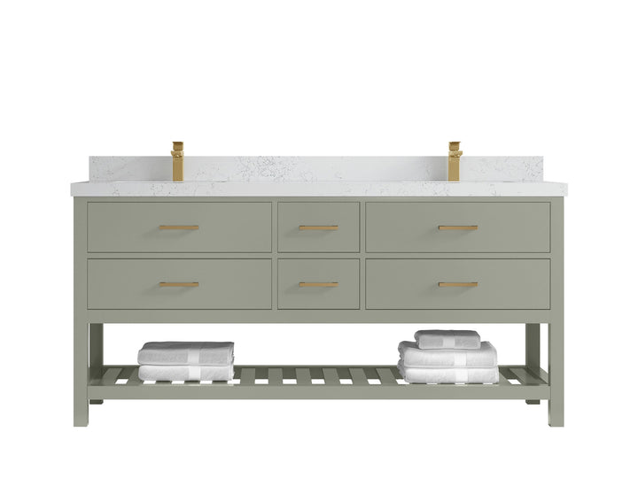 Parker 72 in. W x 22 in. D Double Sink Bathroom Vanity - photo 24