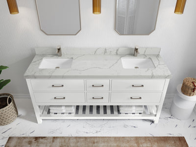 Parker 72 in. W x 22 in. D Double Sink Bathroom Vanity - Willow Bath and Vanity