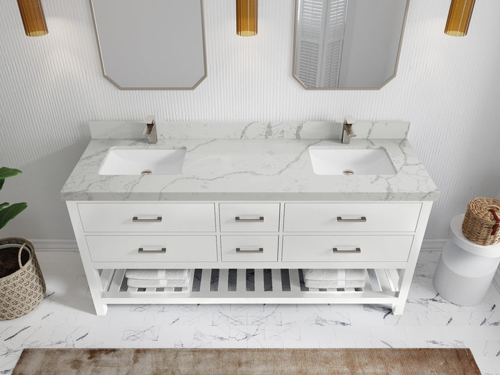 Parker 72 in. W x 22 in. D Double Sink Bathroom Vanity - photo 33