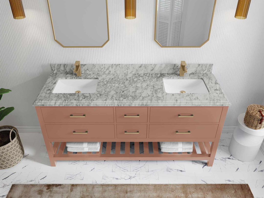 Parker 72 in. W x 22 in. D Double Sink Bathroom Vanity - Willow Bath and Vanity