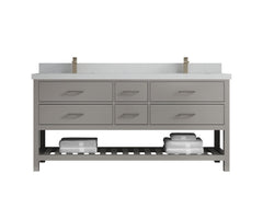 Parker 72 in. W x 22 in. D Double Sink Bathroom Vanity - photo 10
