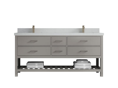 Parker 72 in. W x 22 in. D Double Sink Bathroom Vanity - Willow Bath and Vanity