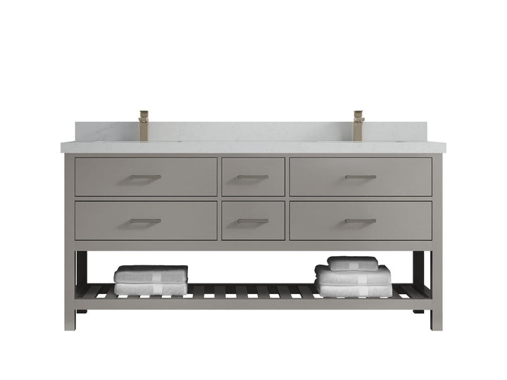 Parker 72 in. W x 22 in. D Double Sink Bathroom Vanity - photo 10