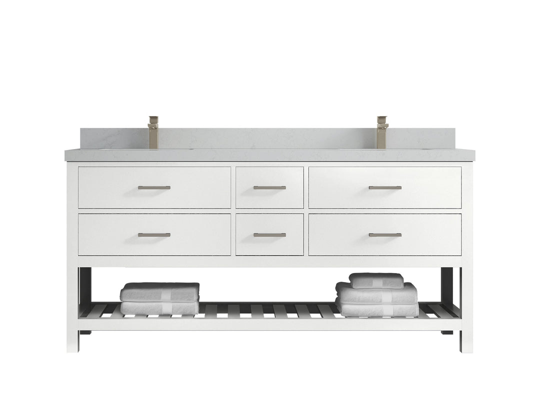 Parker 72 in. W x 22 in. D Double Sink Bathroom Vanity - Willow Bath and Vanity