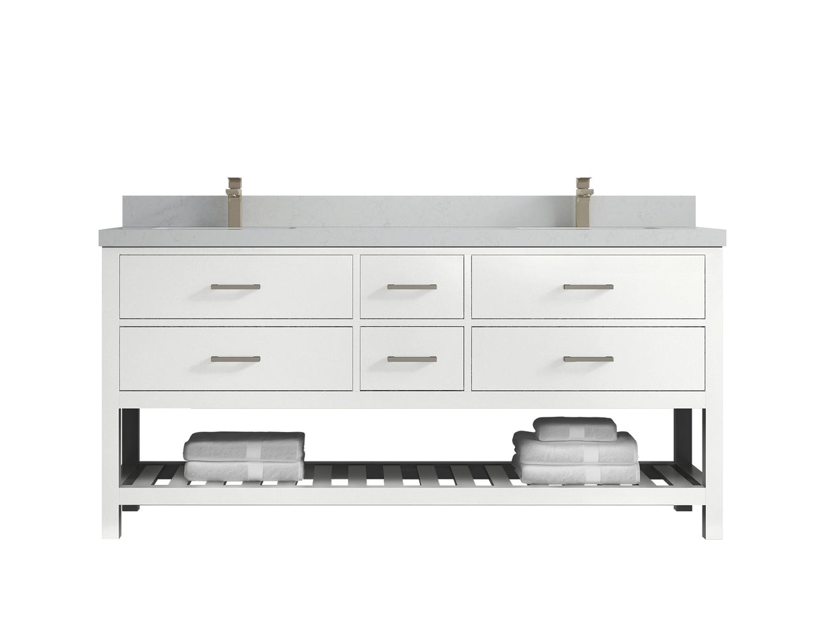 Parker 72 in. W x 22 in. D Double Sink Bathroom Vanity - Willow Bath and Vanity