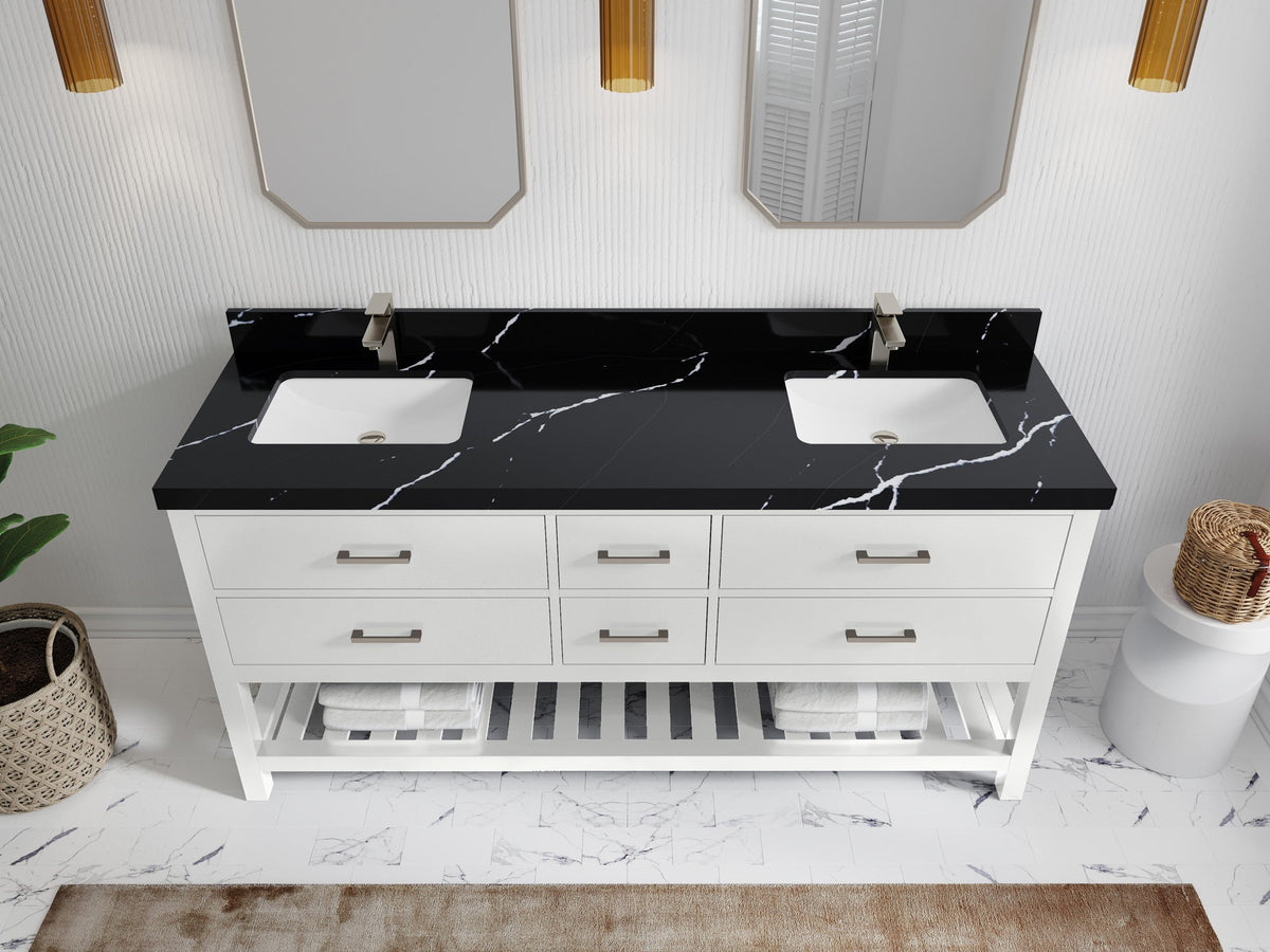 Parker 72 in. W x 22 in. D Double Sink Bathroom Vanity - Willow Bath and Vanity