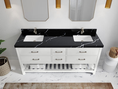 Parker 72 in. W x 22 in. D Double Sink Bathroom Vanity - Willow Bath and Vanity