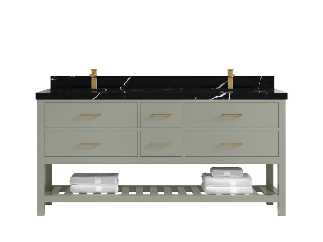 Parker 72 in. W x 22 in. D Double Sink Bathroom Vanity - Willow Bath and Vanity