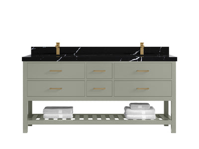 Parker 72 in. W x 22 in. D Double Sink Bathroom Vanity - Willow Bath and Vanity