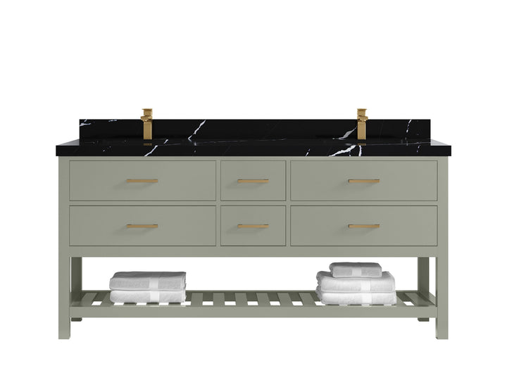 Parker 72 in. W x 22 in. D Double Sink Bathroom Vanity - photo 12