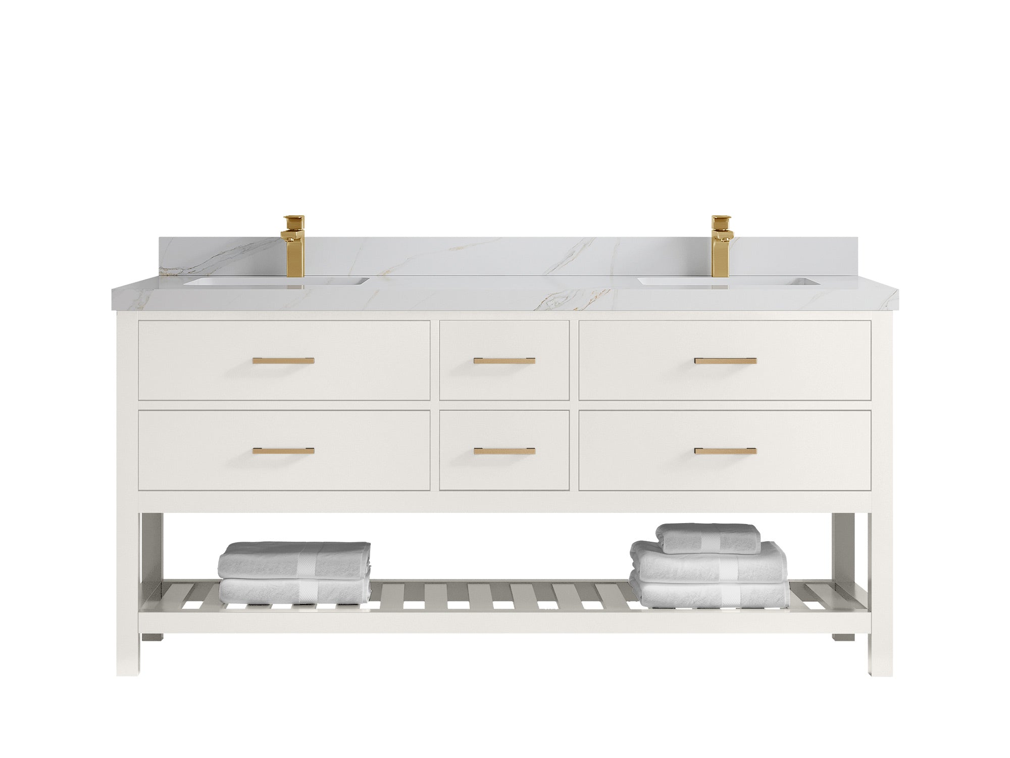 Parker 72 in. W x 22 in. D Double Sink Bathroom Vanity - Willow Bath and Vanity