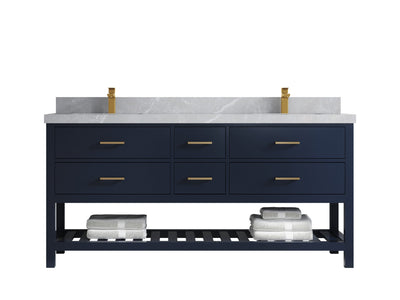 Parker 72 in. W x 22 in. D Double Sink Bathroom Vanity - Willow Bath and Vanity