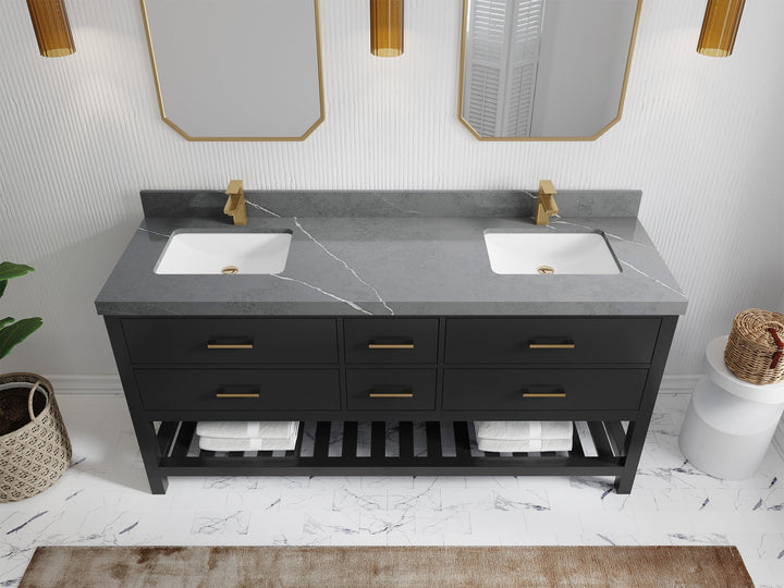 Parker 72 in. W x 22 in. D Double Sink Bathroom Vanity - photo 23