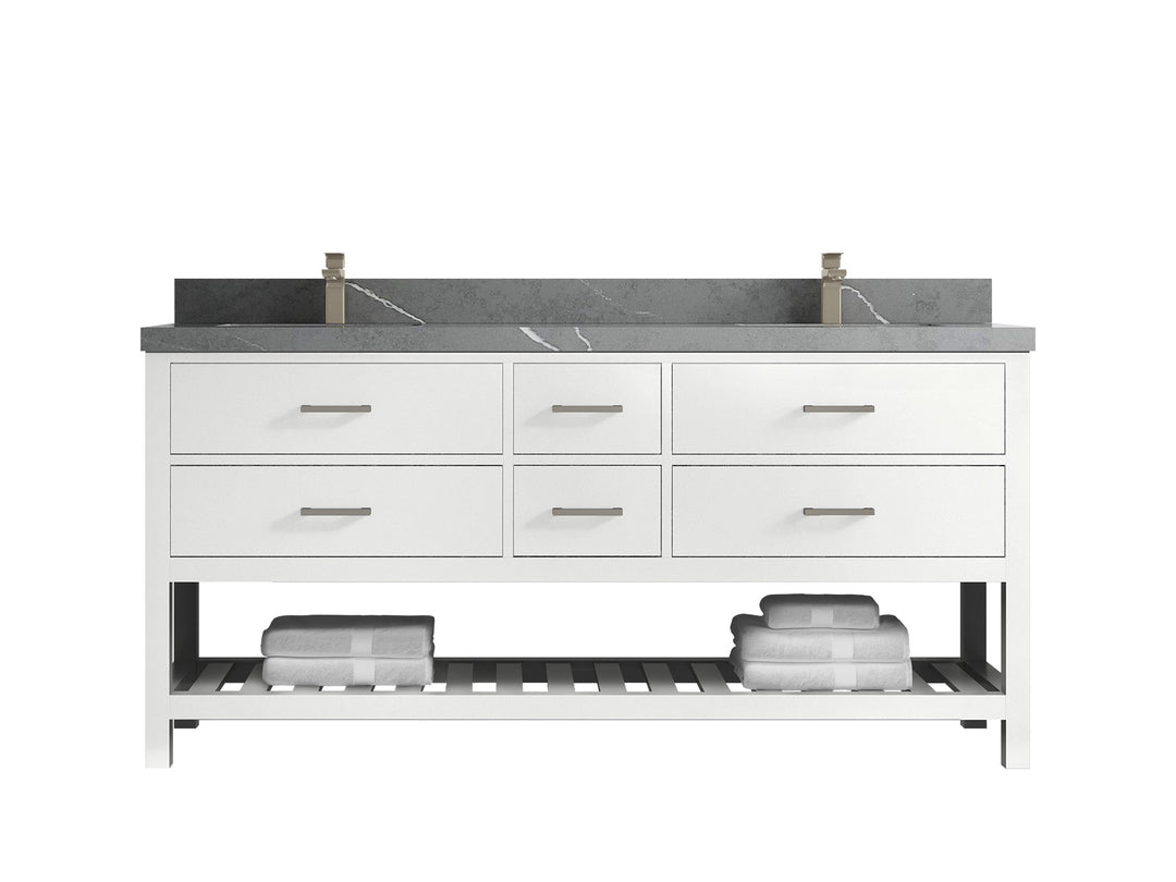 Parker 72 in. W x 22 in. D Double Sink Bathroom Vanity - Willow Bath and Vanity
