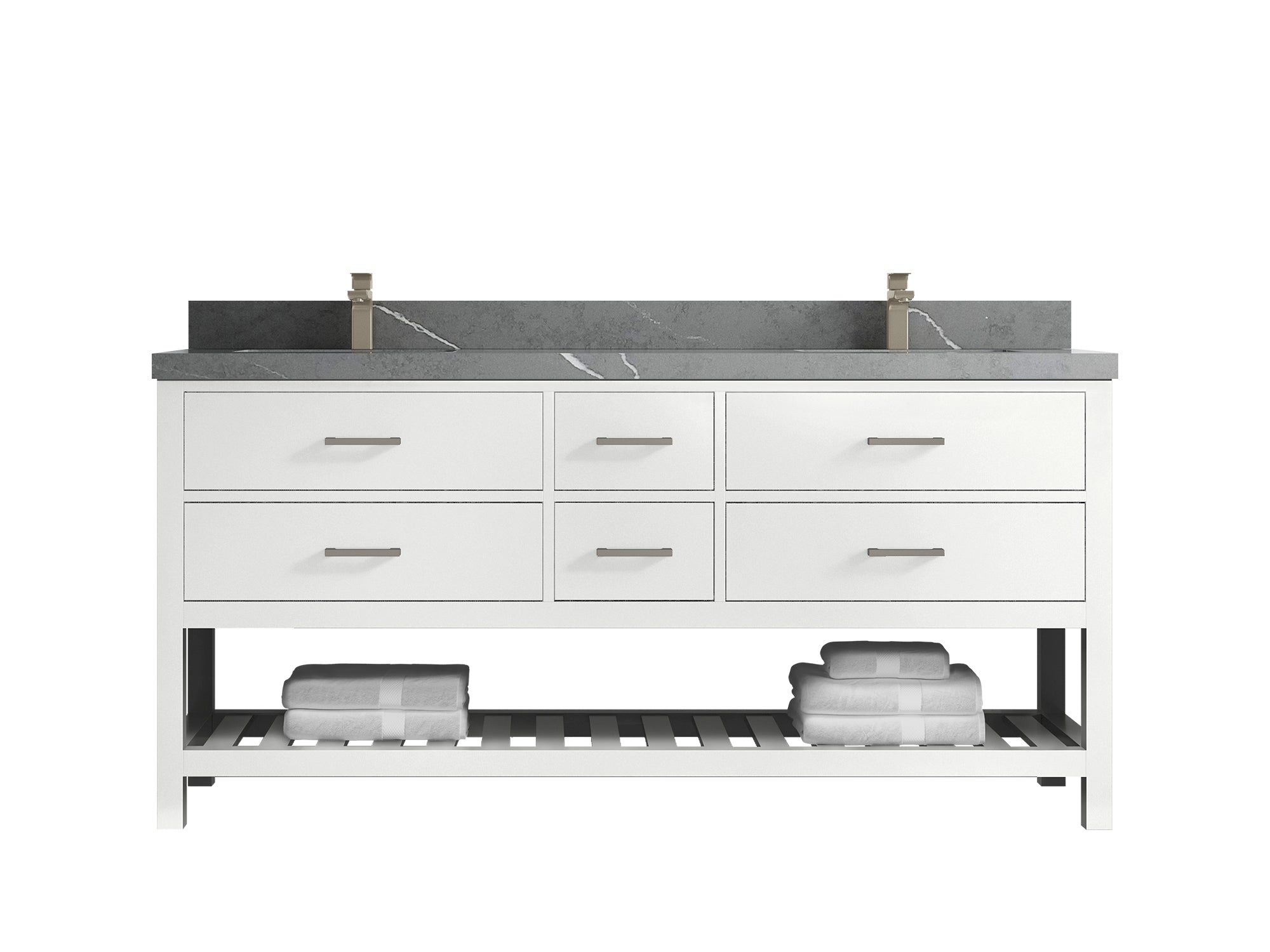 Parker 72 in. W x 22 in. D Double Sink Bathroom Vanity - Willow Bath and Vanity