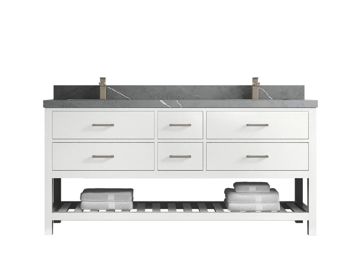 Parker 72 in. W x 22 in. D Double Sink Bathroom Vanity - photo 26