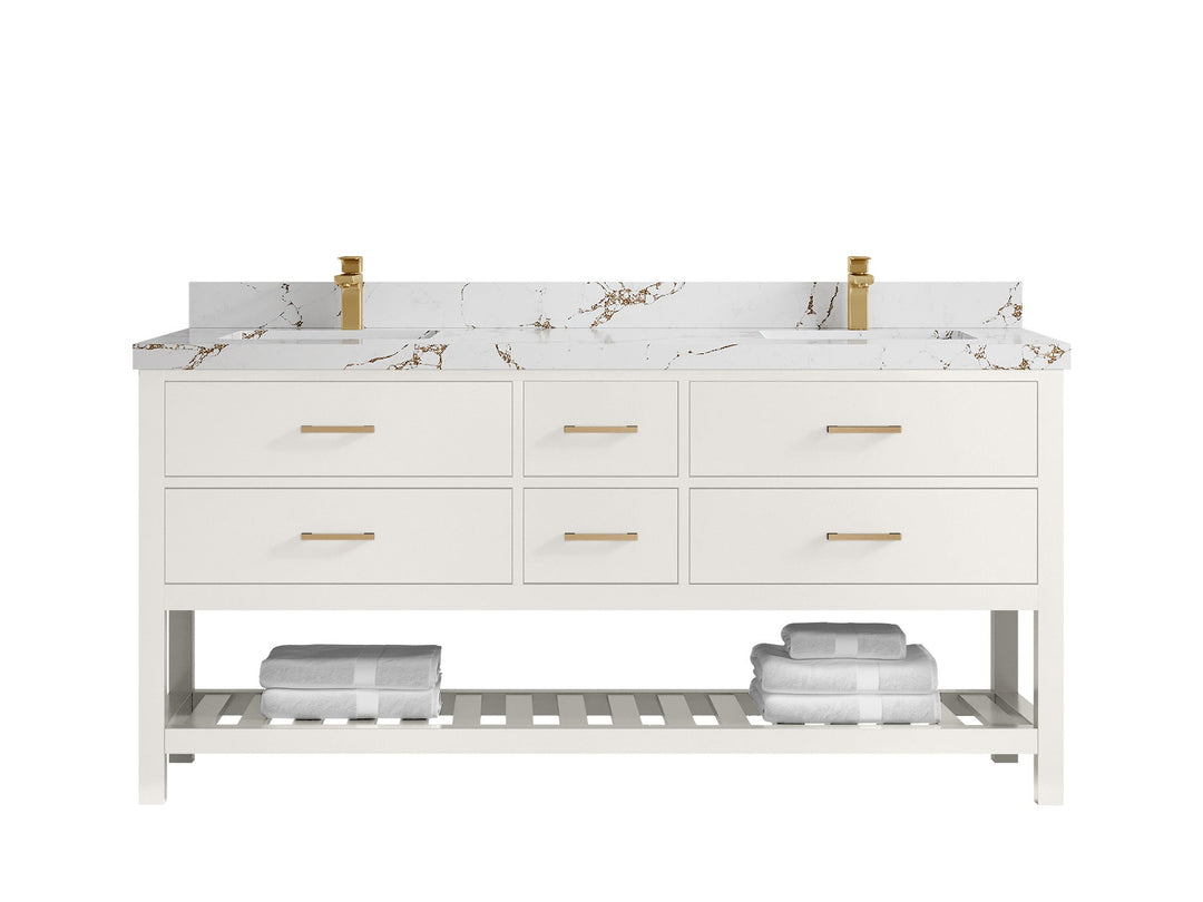 Parker 72 in. W x 22 in. D Double Sink Bathroom Vanity - Willow Bath and Vanity