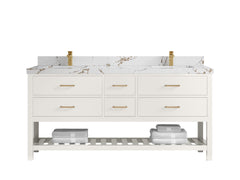 Parker 72 in. W x 22 in. D Double Sink Bathroom Vanity - photo 30