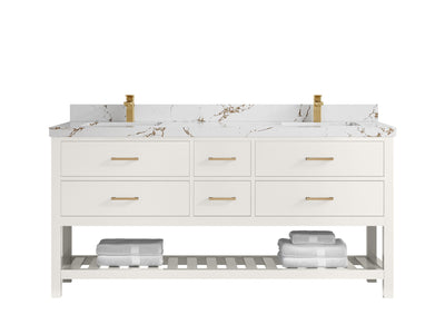 Parker 72 in. W x 22 in. D Double Sink Bathroom Vanity - Willow Bath and Vanity