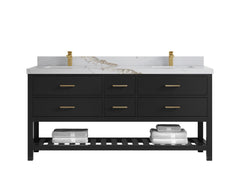 Parker 72 in. W x 22 in. D Double Sink Bathroom Vanity - photo 12