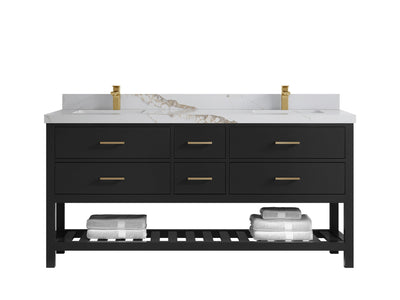 Parker 72 in. W x 22 in. D Double Sink Bathroom Vanity - Willow Bath and Vanity