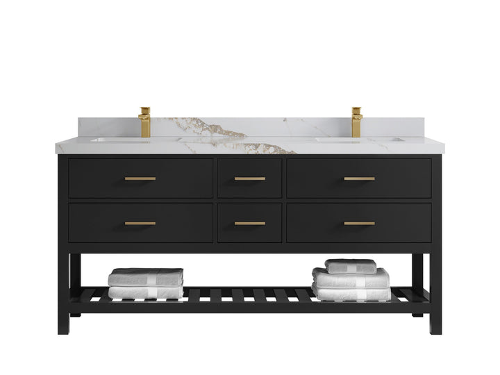 Parker 72 in. W x 22 in. D Double Sink Bathroom Vanity - photo 12