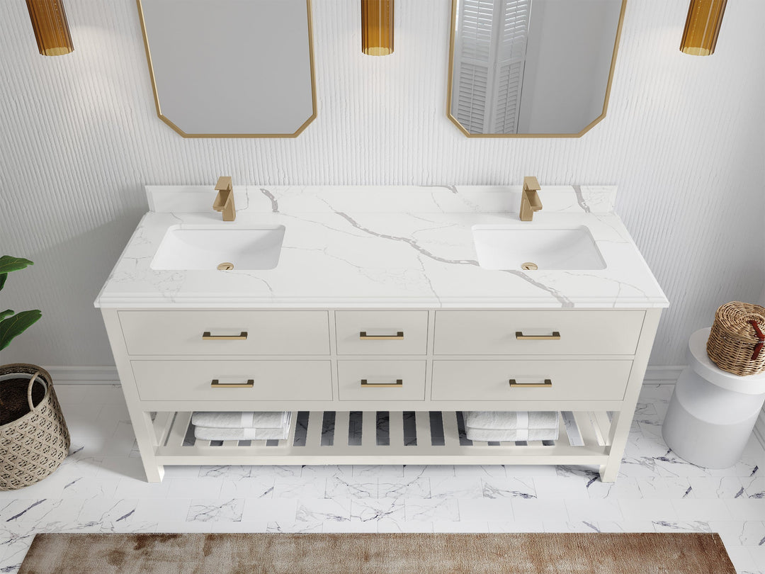 Parker 72 in. W x 22 in. D Double Sink Bathroom Vanity - Willow Bath and Vanity