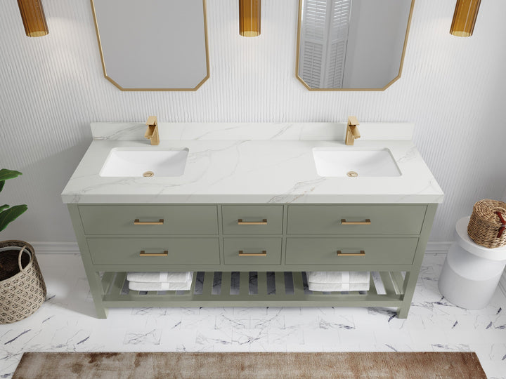 Parker 72 in. W x 22 in. D Double Sink Bathroom Vanity - photo 21