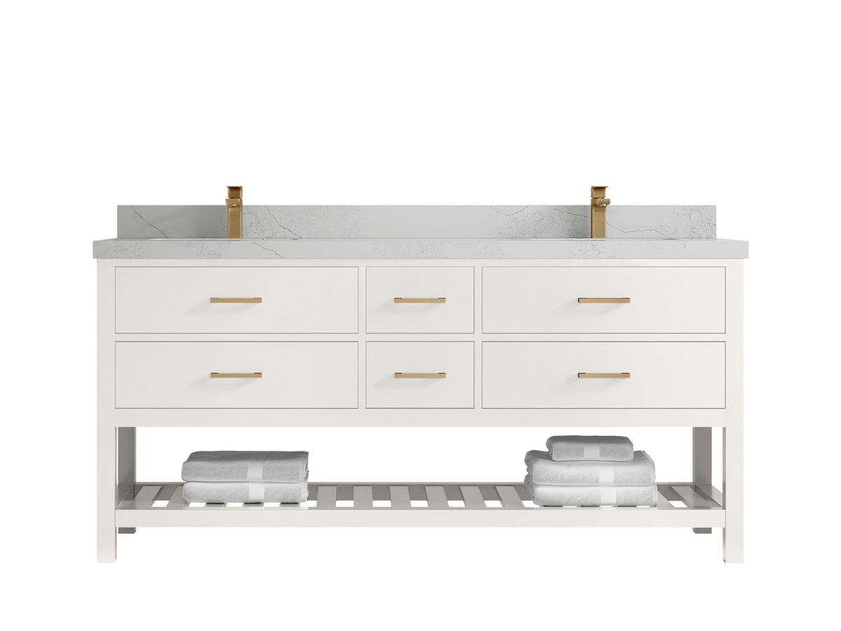 Parker 72 in. W x 22 in. D Double Sink Bathroom Vanity - Willow Bath and Vanity