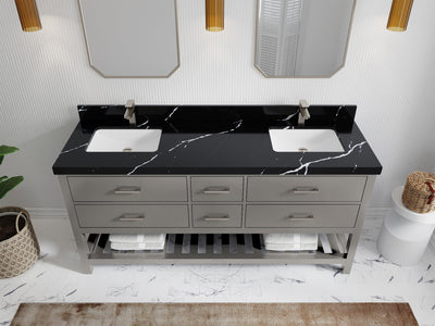 Parker 72 in. W x 22 in. D Double Sink Bathroom Vanity - Willow Bath and Vanity