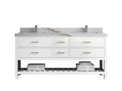 Parker 72 in. W x 22 in. D Double Sink Bathroom Vanity - photo 12