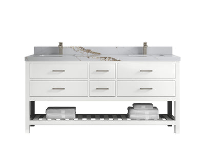 Parker 72 in. W x 22 in. D Double Sink Bathroom Vanity - Willow Bath and Vanity