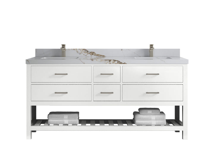 Parker 72 in. W x 22 in. D Double Sink Bathroom Vanity - photo 12