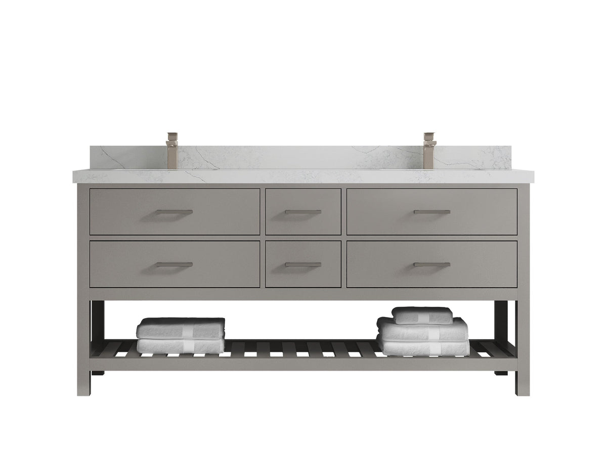 Parker 72 in. W x 22 in. D Double Sink Bathroom Vanity - Willow Bath and Vanity