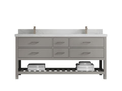 Parker 72 in. W x 22 in. D Double Sink Bathroom Vanity - photo 1