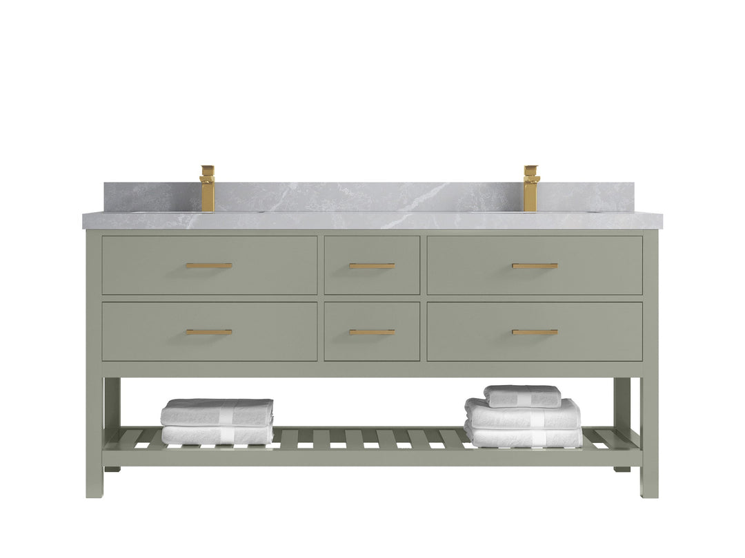 Parker 72 in. W x 22 in. D Double Sink Bathroom Vanity - Willow Bath and Vanity