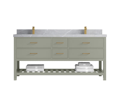 Parker 72 in. W x 22 in. D Double Sink Bathroom Vanity - Willow Bath and Vanity