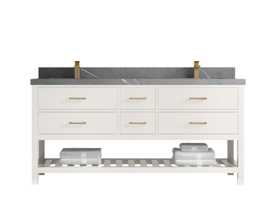 Parker 72 in. W x 22 in. D Double Sink Bathroom Vanity - Willow Bath and Vanity