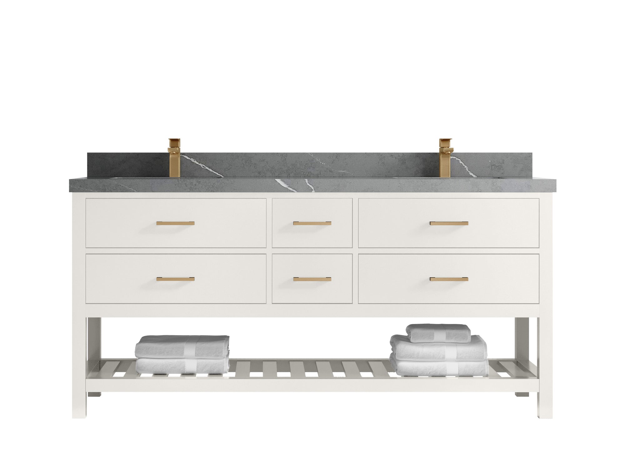 Parker 72 in. W x 22 in. D Double Sink Bathroom Vanity - Willow Bath and Vanity